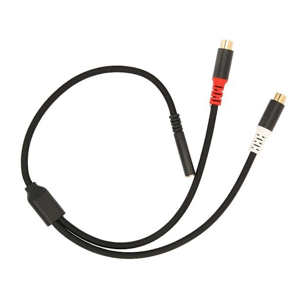 3,5 mm Hona till 2 RCA Hona Kabel 2-vägsöverföring 24K Guldpläterad HiFi Stereo RCA Y-splitterkabel för iPhone MP3