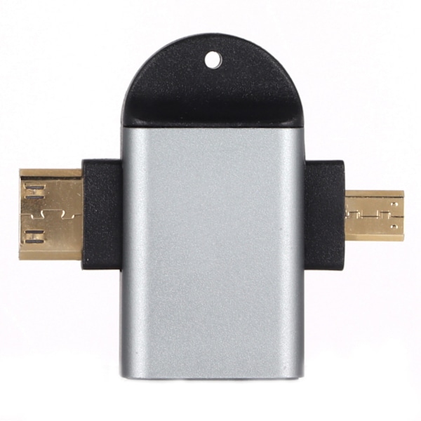 2 i 1 Videoadapter Aluminiumlegering HD Multimedia Interface Hona till Mini HD Multimedia Interface Konverterare