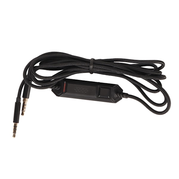 Ersättningskabel för Gaming Headset Inline Mute Volymkontroll Hörlurar Ersättningsljudkabel med Mikrofon för Logitech G633 G933 Hörlurar