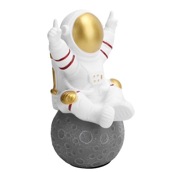 Söt Astronaut Trådlös Bluetooth Högtalare TWS Mini Portabel Högtalare med FM Minneskort Guld
