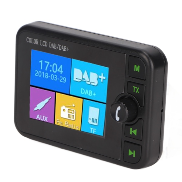 Bil Bluetooth Digitalmottagare DAB DAB+ FM Bluetooth Handsfree 2,4 tum Färg LCD-Skärm 3,5 mm Jack Digital Bilradio