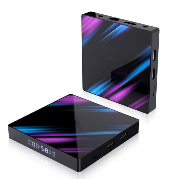 4G+32G RK3318 Quad?core Dual WiFi Bluetooth 4.0 DDR3 för Android 10.0 EU-kontakt 100?240V