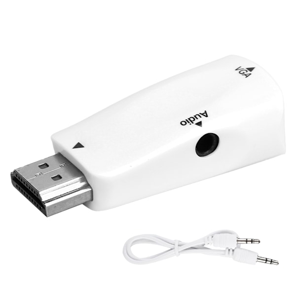 HD Multimedia Interface Hane till VGA Hona Konverter Adapter för PC Laptop Projektor
