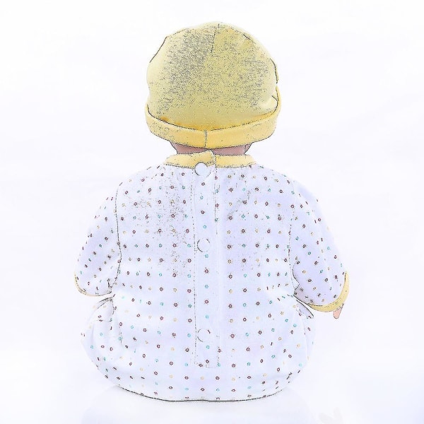 49 cm Nyfödd söt baby Naturtrogen Bebe Doll Reborn Baby i gult