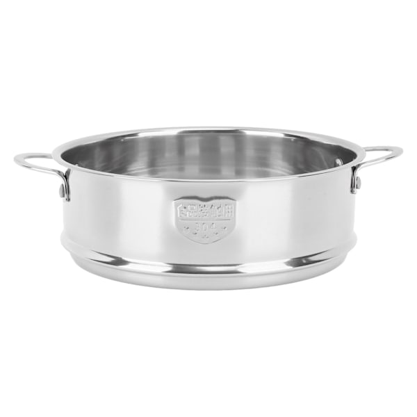 Ånggaller Dubbla Öron 304 Rostfritt Stål Dränerande Design Ångkorg för Kök Bullar Grönsaker Silver