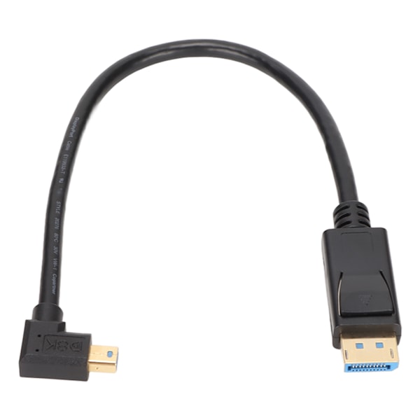 DP till Minidp Adapter Multifunktion Stöder 8K 60Hz 4K144Hz Dubbelriktad Överföring Mini DisplayPort Adapter Höger Böj