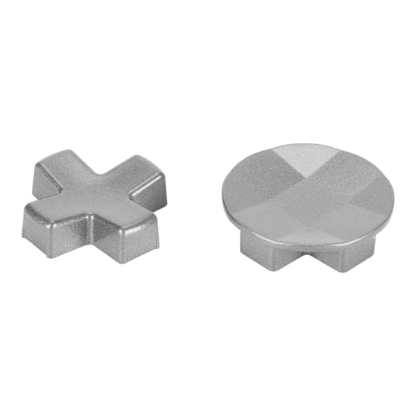 Ersättningsknappar för styrplatta, D-Pad i metall, fasetterad och standard, för Xbox One Elite Elite Series 2 Silver