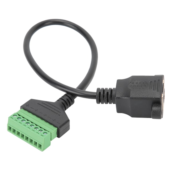 RJ45 Hona Kontakt till 8-Pin Kabel Kort Nätverksadapter Förlängningssladd Lödfri Terminal Grön