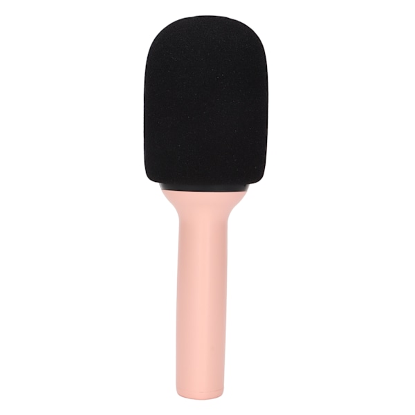 Bluetooth Karaoke Mikrofon Multifunktionell Portabel Handhållen Trådlös Högtalare Mikrofon med LED-Ljus för PC Smartphone Rosa