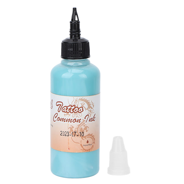 Kroppsfärg Matt DIY Smink Festival Temporär Tatuering Ansiktsfärg för Scenframträdande 100ml Aqua Blå