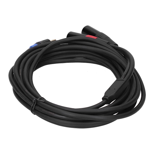 3,5 mm Stereo Hane till Dubbel 2 XLR Hane Kontakt Ljudkonverterare Adapter Kabel Sladd 5M