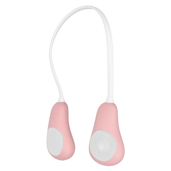 Nackbands Bluetooth-högtalare Stereo Handsfree Brusreducering Bärbar Högtalare för Hem Utomhussporter Resor Rosa