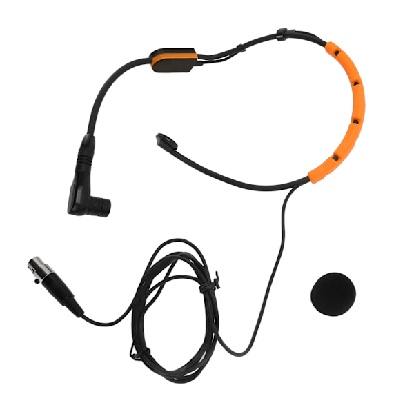 Huvudburen Kondensatormikrofon Hydrofobisk Struktur Fitness Headset Mikrofon för PGA31 SM31 SM35 Gul