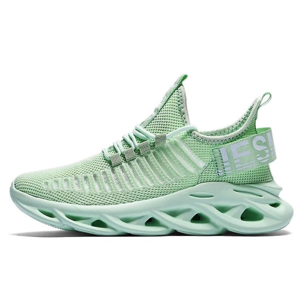 Sneakers för män, Casual Mesh andasskor Apple Green 41