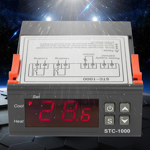Termostat Mikrodatortemperaturregulator Digital Display Regulator Hög noggrannhet
