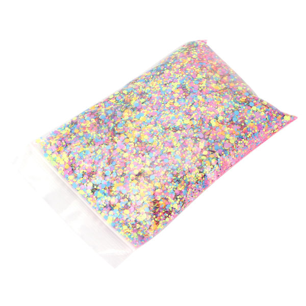 50g Blandade Färger Glitter Hexagonal Form Ansikte Kropp Öga Nagelkonst Dekoration