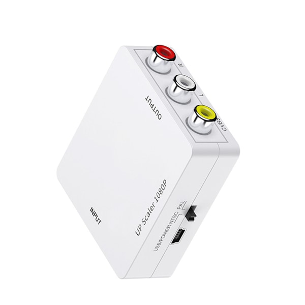 HD Multimedia Interface till AV-omvandlare 1080P Plug and Play RCA Ljud Video Adapter för PS5 Digitalbox HDTV