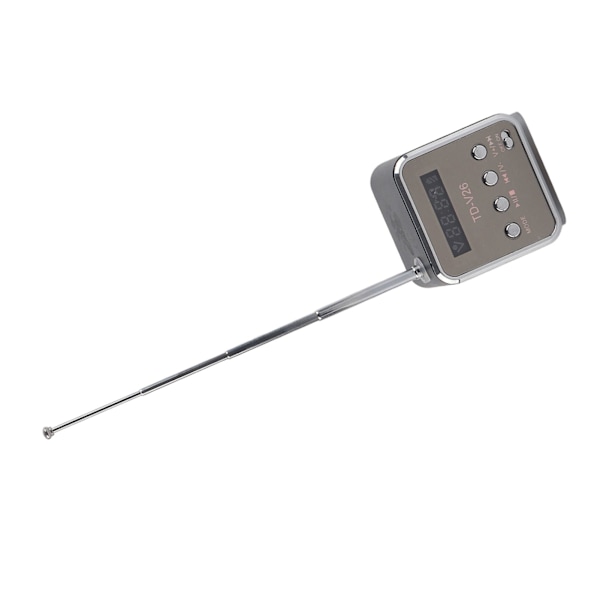 Miniftalare Musikspelare Bärbar FM-radio PC Mode Support TF-kort och U-disk Svart