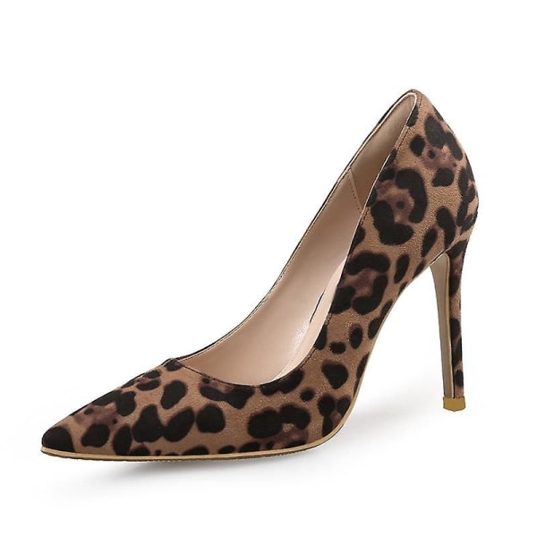 Office Pumps Skor, Animal Print Toe Skor 5 / N