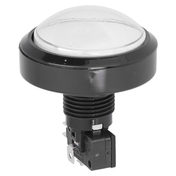 60mm Stor Konvex Knapp 2?Fotswitch-knapp med LED-lampa för Kranmaskin Spelkonsol Vit