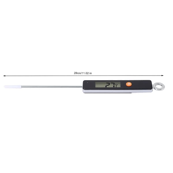Digital Direktavläsande Mat Kött Termometer Kök Matlagning BBQ Grill Temperaturmätare Svart