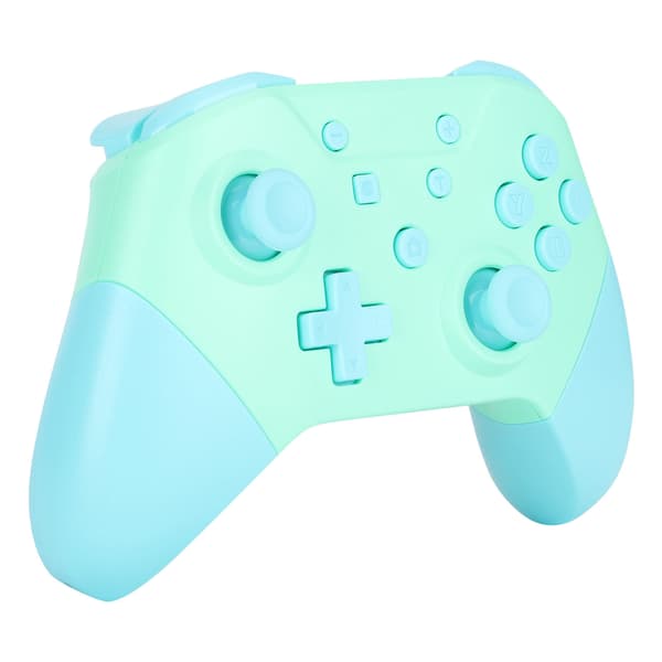 Trådlös Bluetooth-spelkontroll Gamepad med NFC 3D-joystickar för Nintendo Switch Pro (Smaragdgrön)