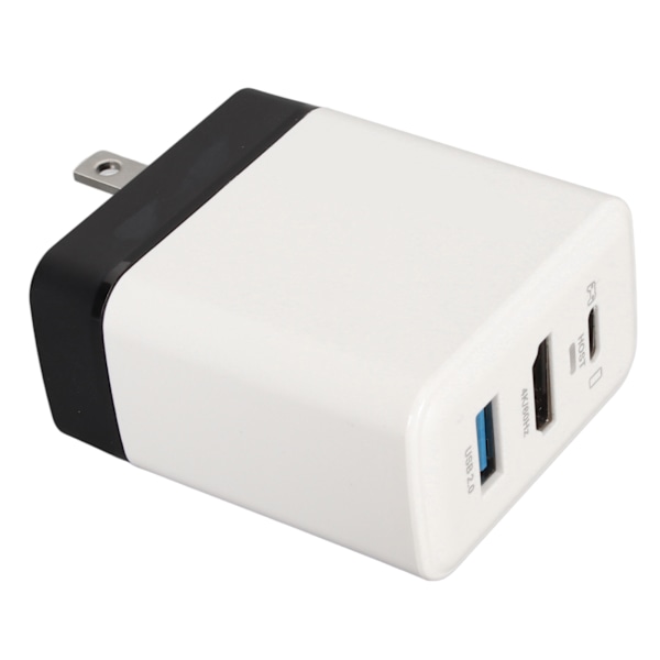 GaN USB C Laddare PD 36W HD Multimedia Interface 3 Port Typ C Väggladdare för Switch TV Dator Telefon 100?240V EU-kontakt
