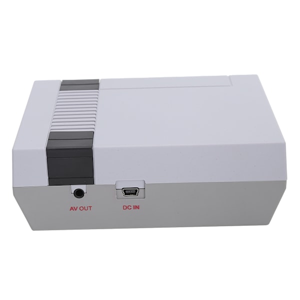 Mini 8-bit Retro TV-spelkonsol med stöd för två spelkontroller, TV-utgång, 110-240V US-kontakt