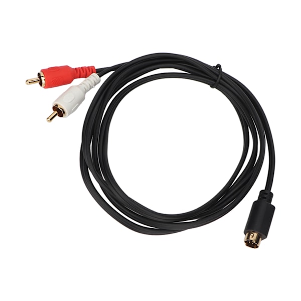 4-Pin till 2 RCA-kabel 4-Pin Hane till 2RCA Hane Y-Splitter Adapterkabel för DVD-spelare Videokameror Digitalboxar Videobandspelare 1,5m