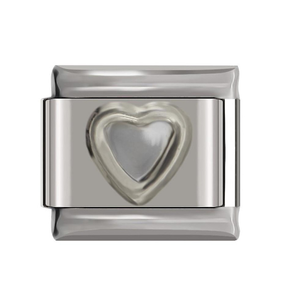 Romantic Heart Charm Links Fit Armband A5