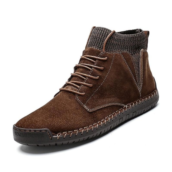 Herr Höst, Vinter High Top Vulkaniserade Sneakers brown 44