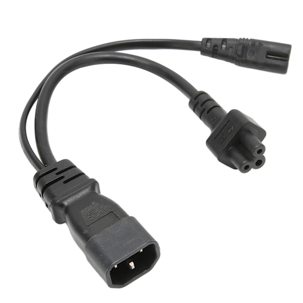 IEC320 C14 Hane till C5 C7 Hona Strömkabel 1 in 2 Ut 10A 250V Vattentät Strömförlängningsadapterkabel för LCD-skärmar