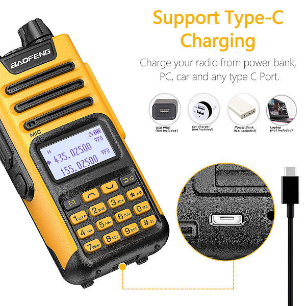 Uv-13 Pro Walkie Talkie Dual Band Transceiver Grön