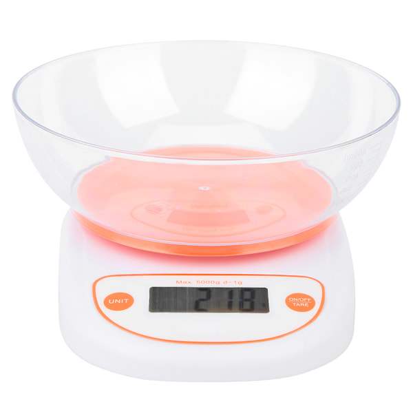 Elektronisk Digital Display Köksvåg Mat Kött Våg för Hemmet (Orange)