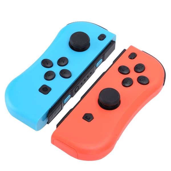 För Joycon Spelkonsol Trådlös Bluetooth Spelkontroll Höger Vänster (röd blå)