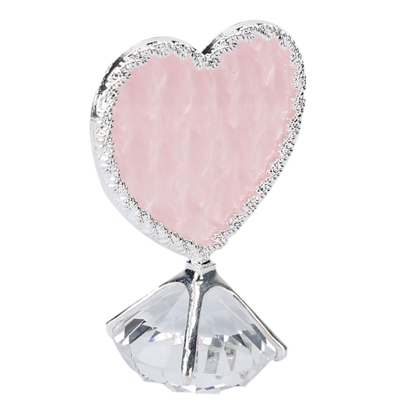 Harts Nagelkonst Palett Hemmasalong Portabel Tipp Gel Polish Färgdisplay Ställ Rosa Botten Silverram