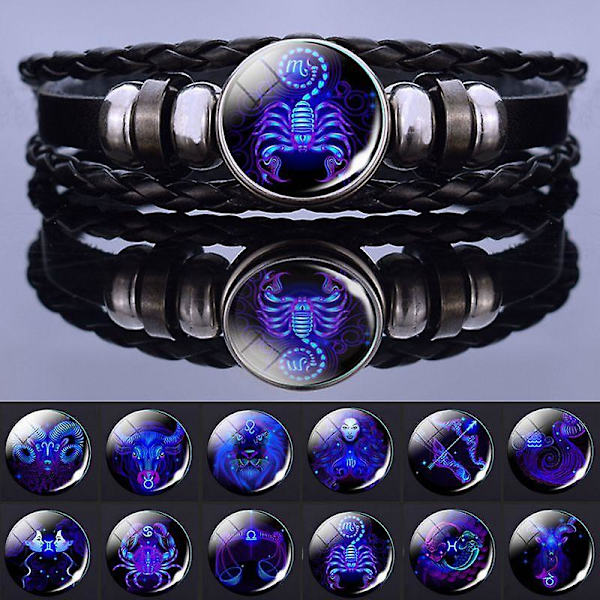 12 stjärntecken Constellation Charm Armband