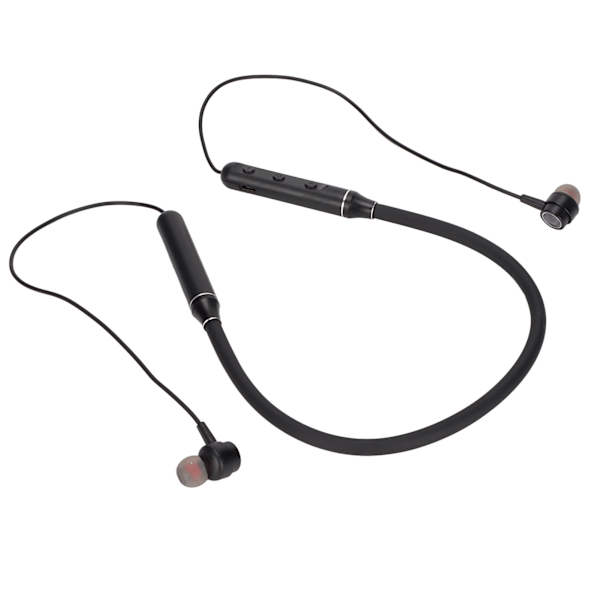 WSYD600 Bluetooth-halsbandshörlurar Trådlösa Stereoheadset för Sport Löpning Promenader (Svart)