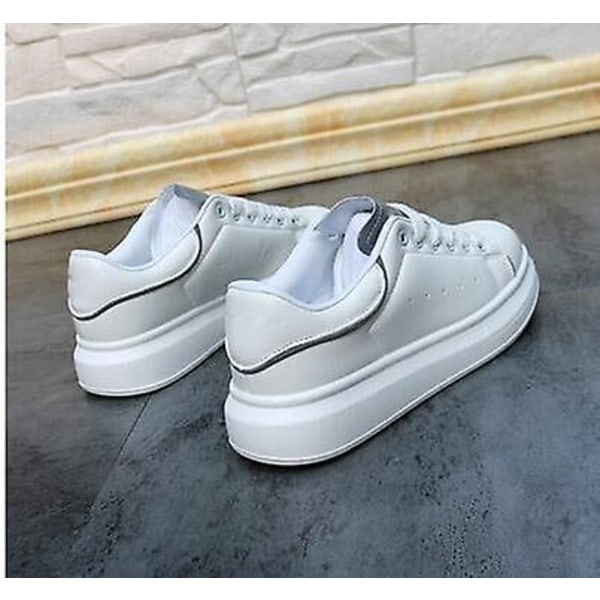 Spring- Wedges Platform Tennis, Casual Sneakers, Sneakers Skor Set-b white 42