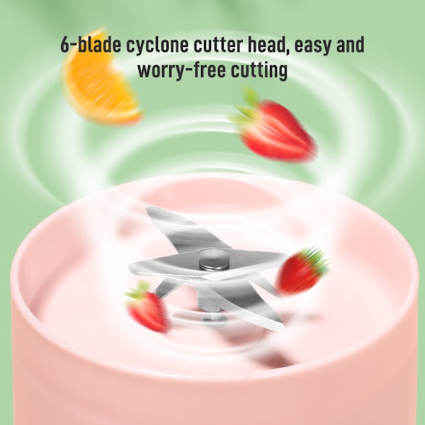 Bärbar Vattenflaska Juicepress Multifunktionell Blender Mini USB Juicekopp för Shake