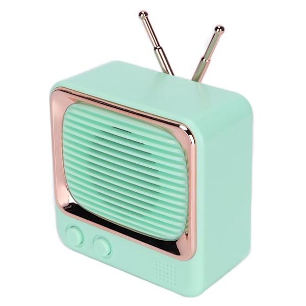 TV-formad BT-högtalare Trådlös Lätt Bärbar Mini Klassisk Stil Ljudhögtalare Grön