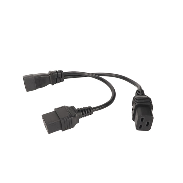 IEC320 C14 till Dubbel IEC320 C19 Strömkabel IEC320 C14 till Dubbel C19 Y-Splitter Strömkabel 10A 250V 32cm