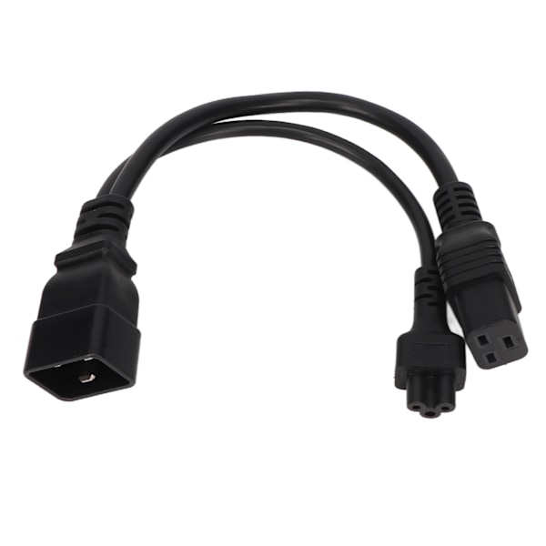 IEC320 C20 Hane till C5 C19 Hona Kabel 20A 125V 16A 250V 1 in 2 Ut PVC Hölje IEC320 Y Splitter Kabel 0.32m