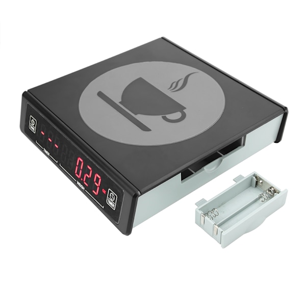 Svart Kaffe Bakning Kök Elektronisk Våg Batteri Uppladdningsbar med Timerfunktion 3kg/0.1g