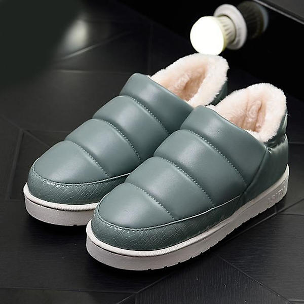 Kvinnor vinterpäls snö ankelboots blue 4