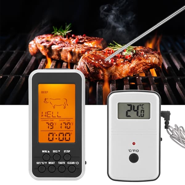 LCD Digital Display BBQ Grill Kötttermometer Kök Matlagningstermometer