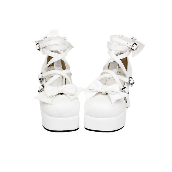 Girls High Heels Cosplay Shoes/boots ( Set-5 ) Bright Air Blue 47