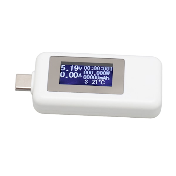KWS 1802C Typ C Spännings- och Strömstyrkemätare 0?5.1A 4?30V 0?155W 0 till 99 Timmar USB C Digital Multimeter för Laboratorier