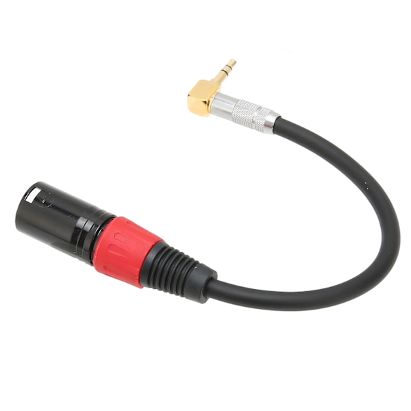 TRS Hane till XLR Hane Kabel 90 Graders Stereo Mikrofon Aux-kabel för Datorer MP3 DVD 0.5m
