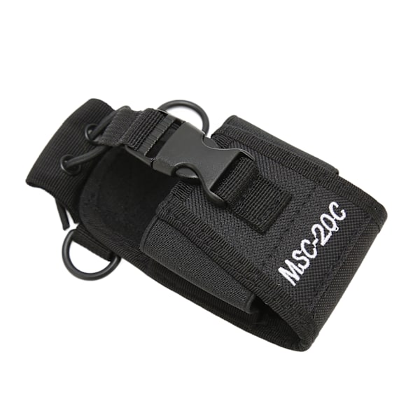 Walkie Talkie Hållare Lättviktig Portabel Universal Nylon Radiofodral Väska för 2-vägsradio MSC 20C
